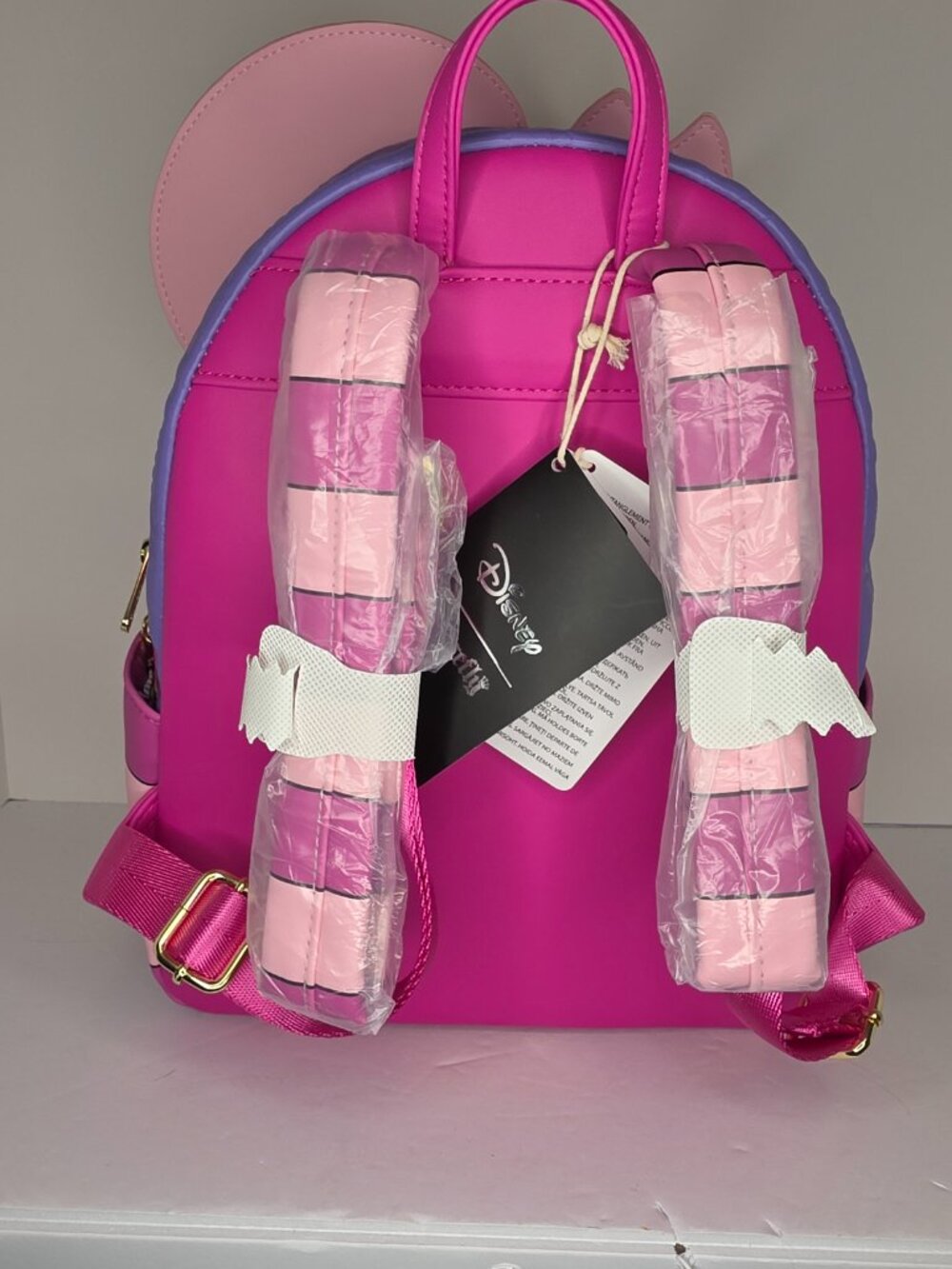 Loungefly Disney Alice in Wonderland Fuzzy Cheshire Cat Mini Backpack NWT - Picture 3 of 3